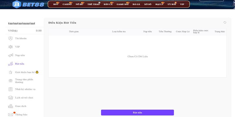 Hướng dẫn rút tiền BET88 nhanh chóng từ A đến Z